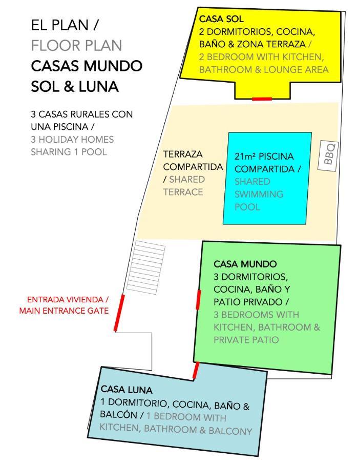 Casa Mundo - 16Th Century Traditional White Village House With Pool Pinos del Valle Exterior foto